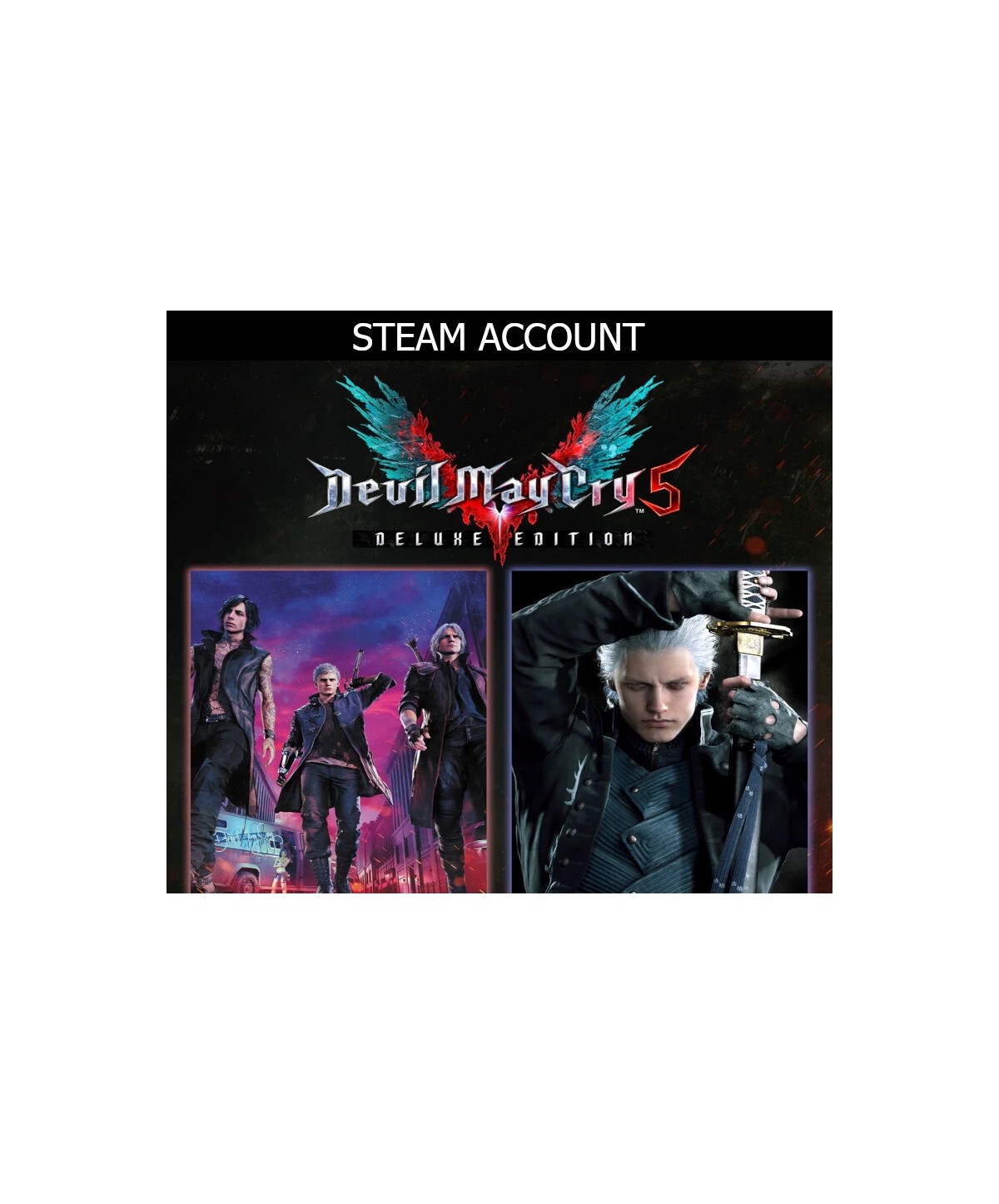 Devil May Cry 5 Deluxe + Vergil Steam Key EUROPE